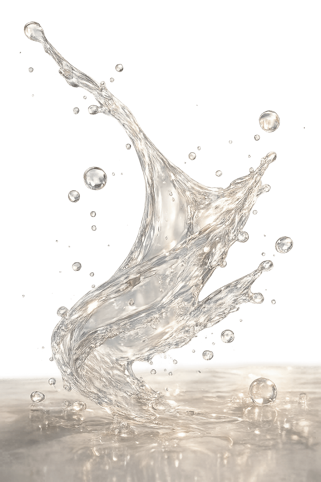 Gold liquid splash